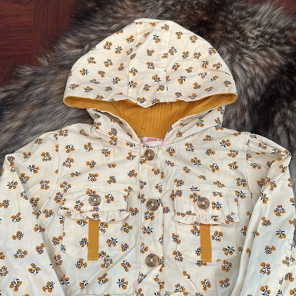 Little Lass Other - Little Lass Ivory Twill Hooded Jacket *NWT*